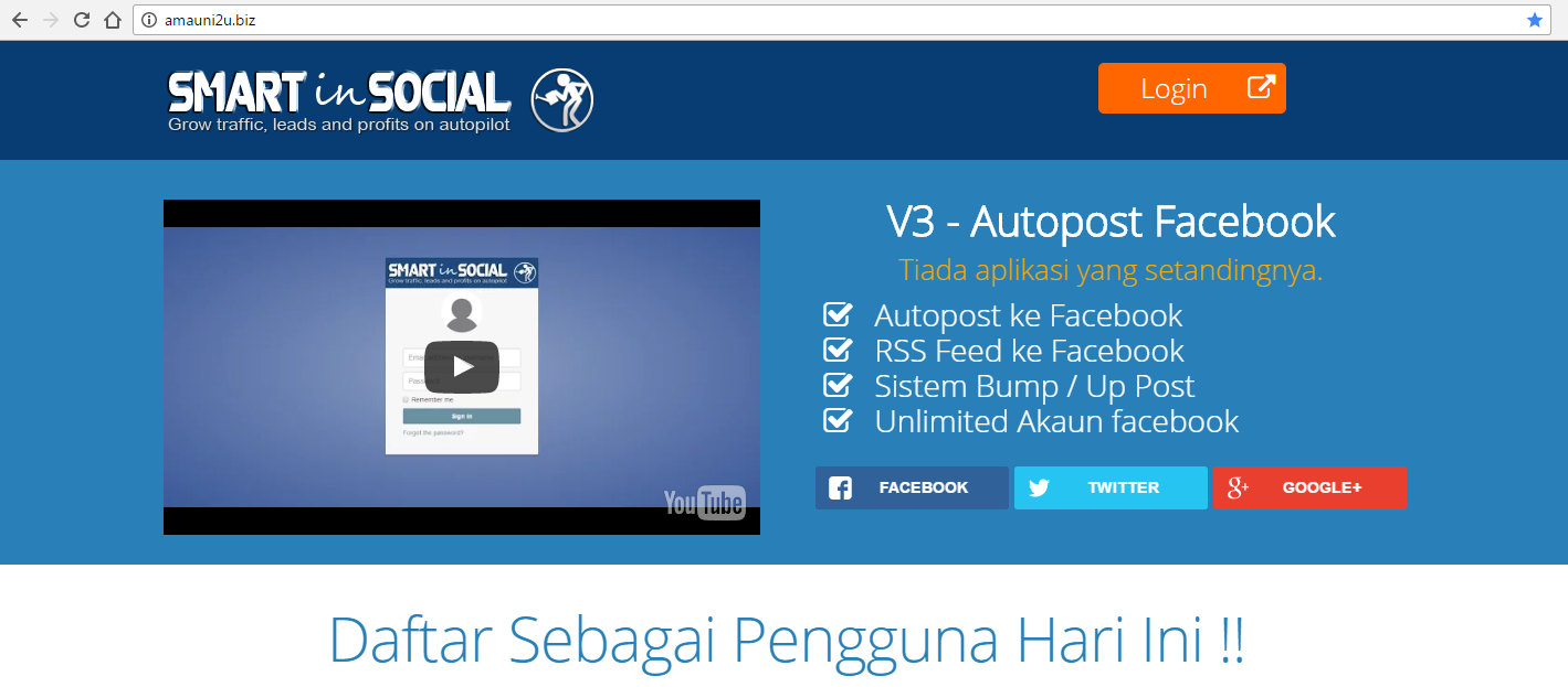 APLIKASI ROBOT AUTOPOST FACEBOOK TERMURAH